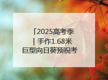 2025高考季｜手作1.68米巨型向日葵预祝考生“一举夺魁”