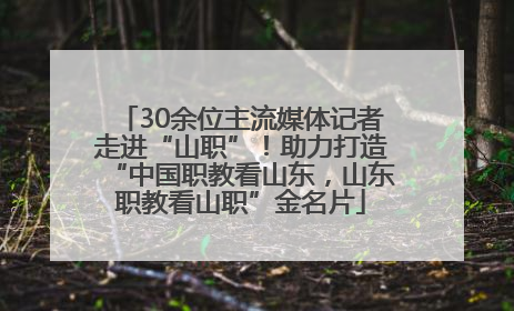 30余位主流媒体记者走进“山职”！助力打造“中国职教看山东，山东职教看山职”金名片