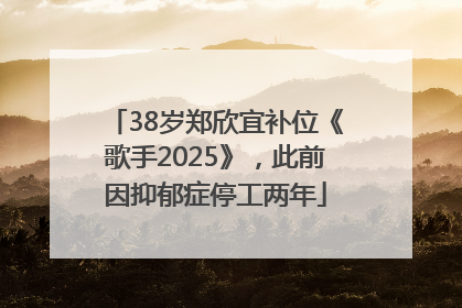 38岁郑欣宜补位《歌手2025》，此前因抑郁症停工两年