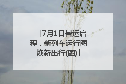 7月1日暑运启程，新列车运行图焕新出行(图)